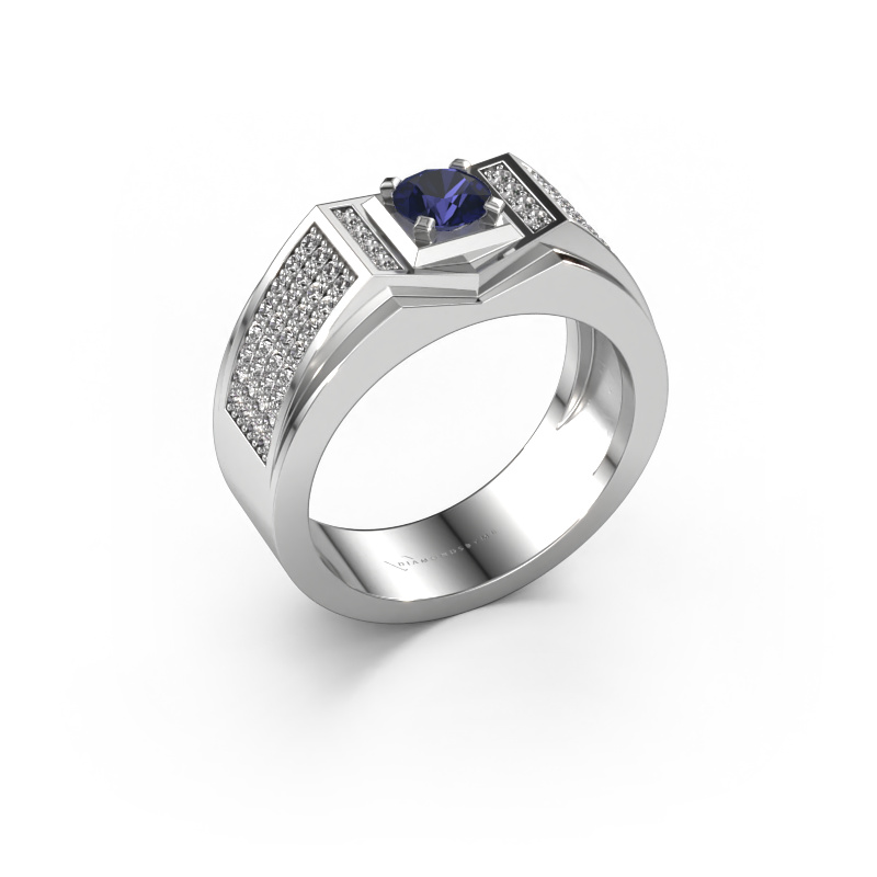 Image of Men's ring Marcel 950 platinum Sapphire 5 mm