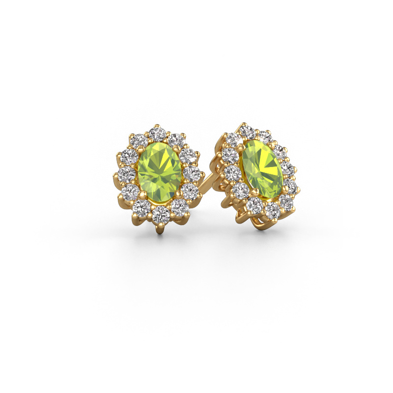 Bild von Ohrringe Margien 585 Gold Peridot 6x4 mm