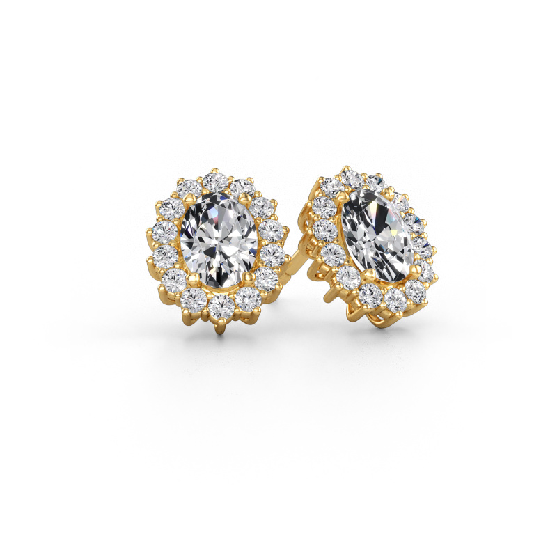 Bild av örhängen Margien 585 gult guld Labbodlad diamant 1.96 crt
