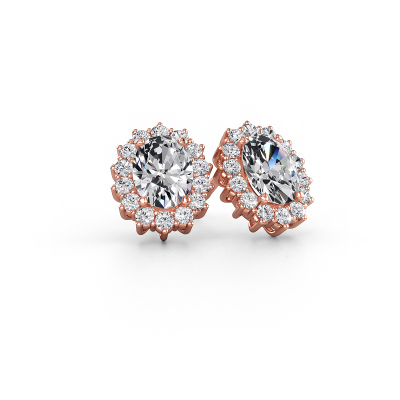 Bild von Ohrringe Margien 585 Roségold Lab-grown Diamant 2.16 crt