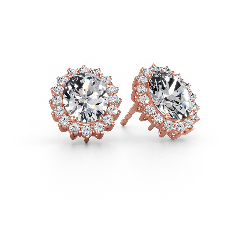 Immagine di Orecchini Margien 585 oro rosa Diamante lab grown 4.24 crt