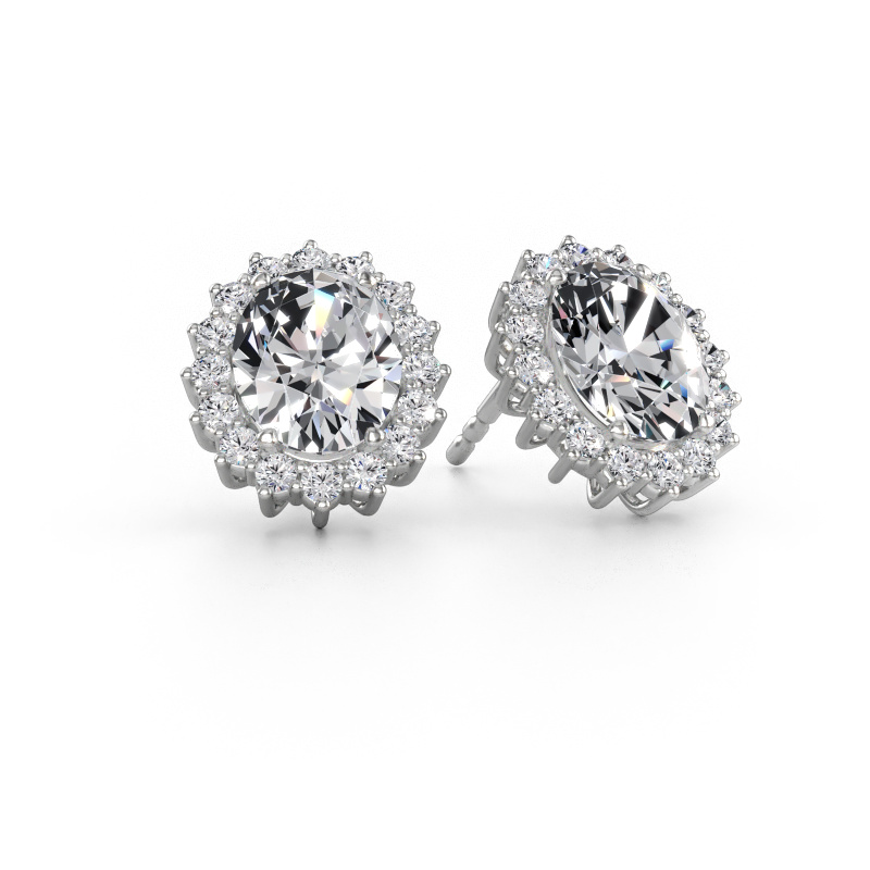 Immagine di Orecchini Margien 585 oro bianco Diamante lab grown 4.24 crt