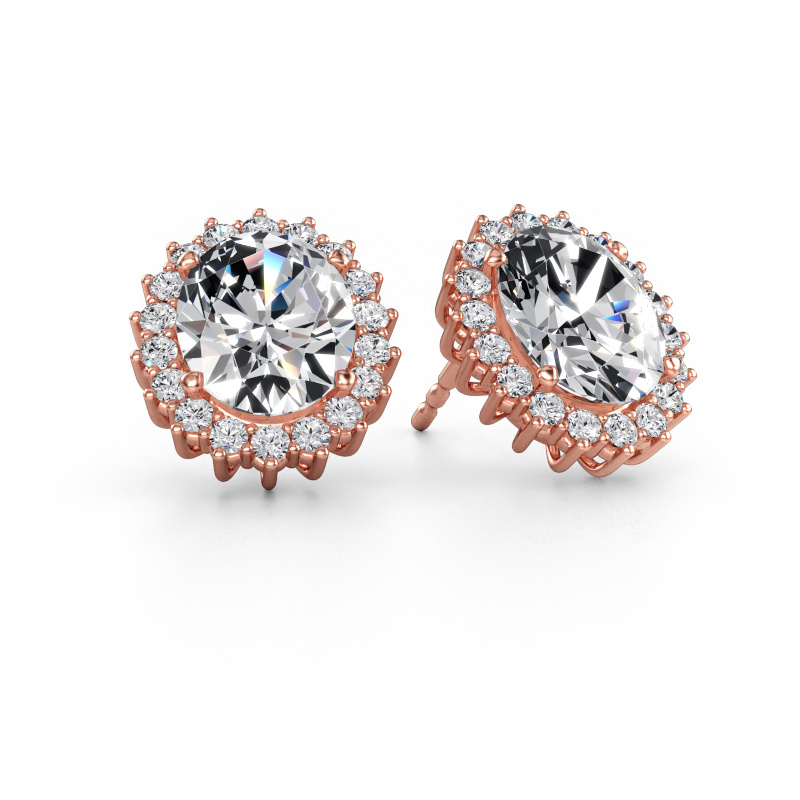 Immagine di Orecchini Margien 585 oro rosa Diamante lab grown 6.12 crt
