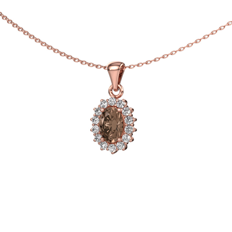 Image of Pendant Margien 585 rose gold Brown diamond 0.98 crt