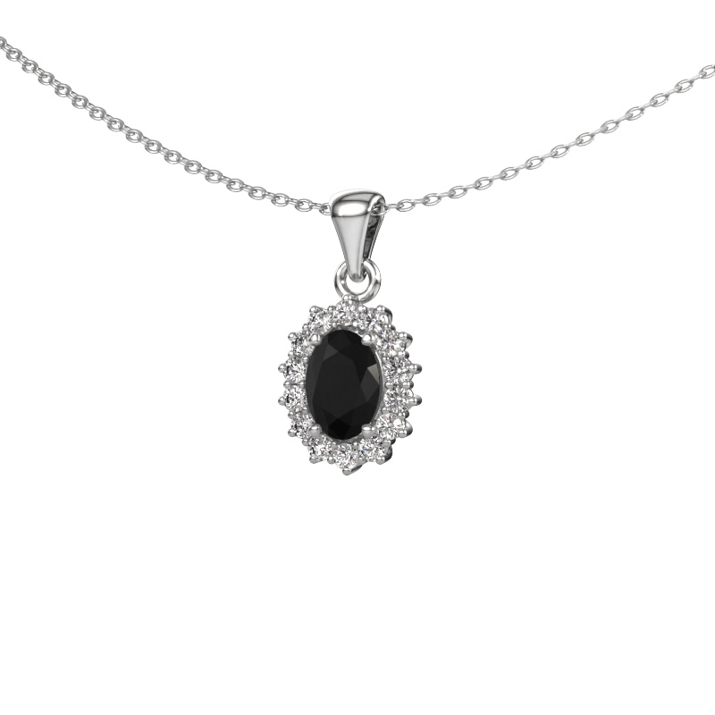 Image of Pendant Margien 950 platinum Black diamond 1.33 crt