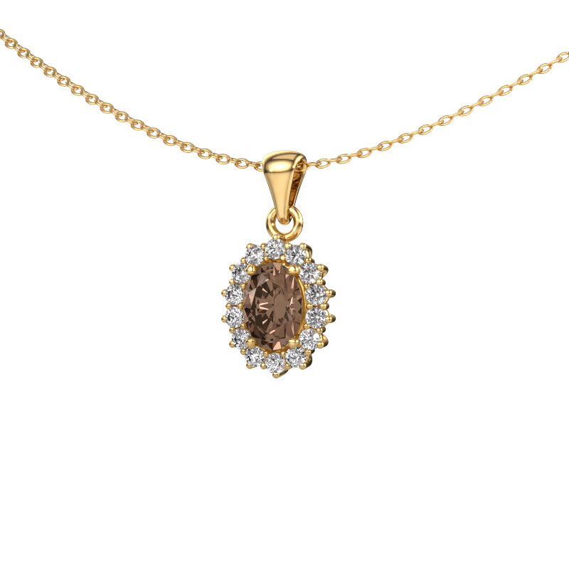 Image de Pendentif Margien 585 or jaune Diamant brun 0.98 crt