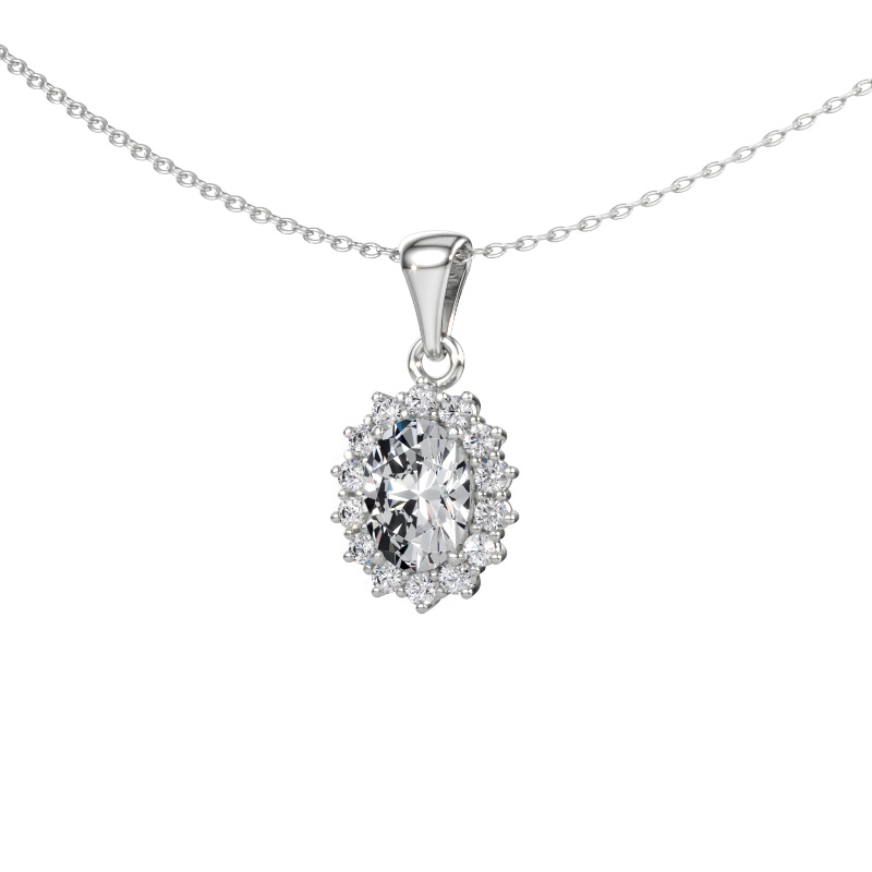 Afbeelding van Hanger Margien 950 platina Lab-grown diamant 2.12 crt