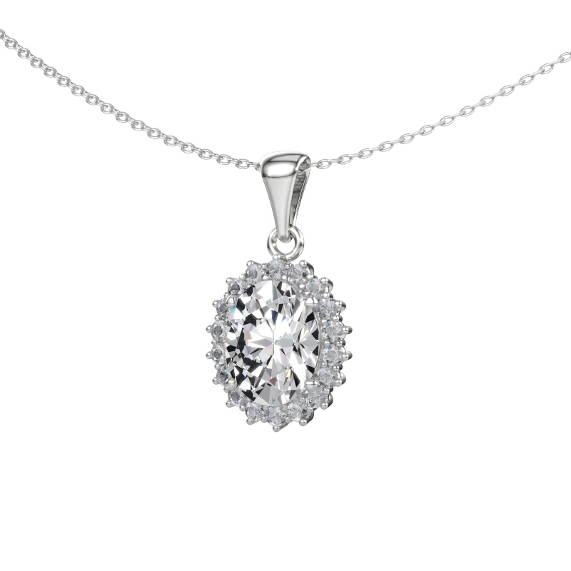 Immagine di Ciondolo Margien 585 oro bianco Diamante lab grown 3.06 crt