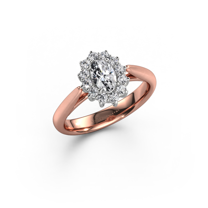 Image of Engagement ring Margien 1 585 rose gold Lab-grown diamond 0.64 crt