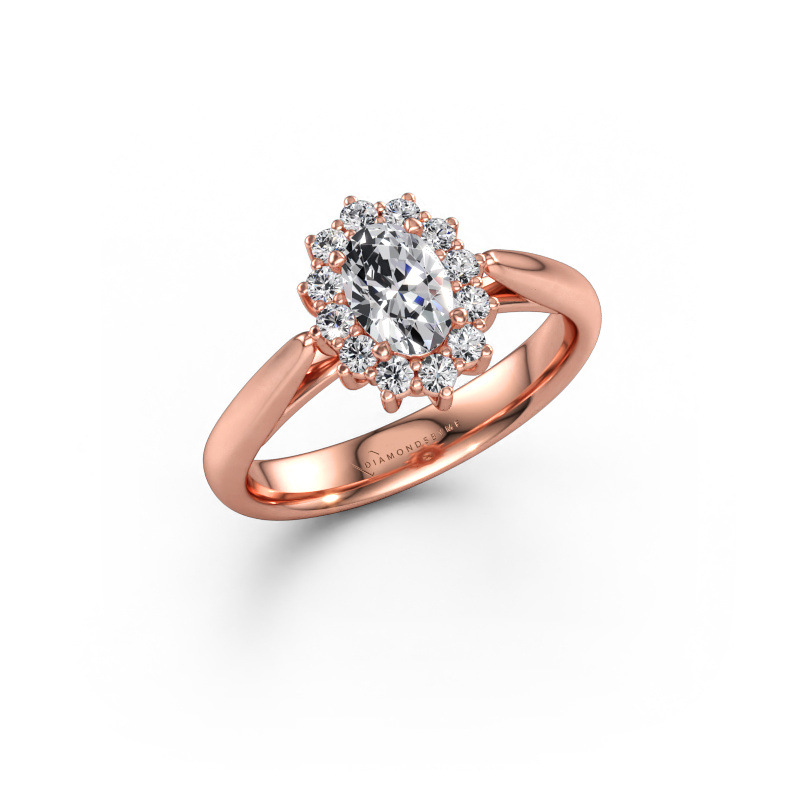 Immagine di Anello di fidanzamento Margien 1 585 oro rosa Diamante lab grown 0.84 crt