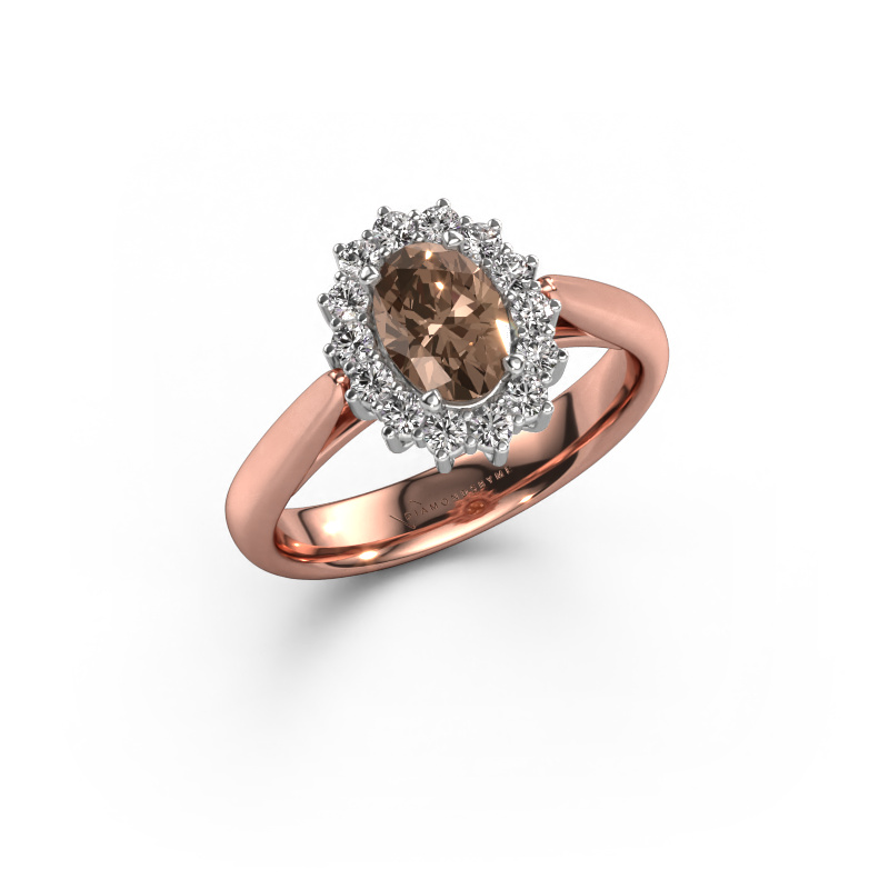 Bild von Verlobungsring Margien 1 585 Roségold Braun Diamant 0.98 crt