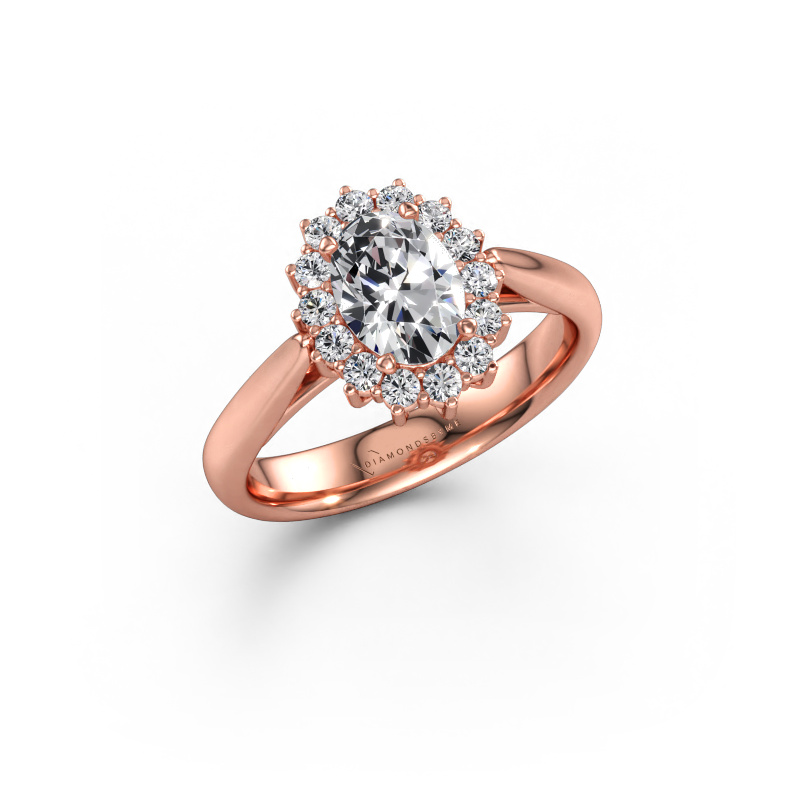 Immagine di Anello di fidanzamento Margien 1 585 oro rosa Diamante 1.08 crt