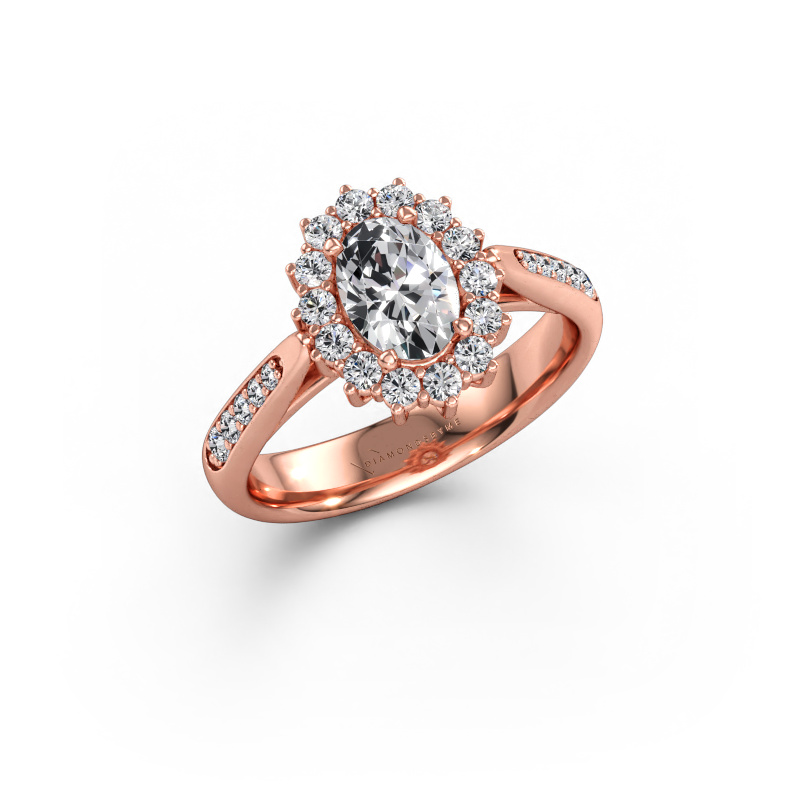 Immagine di Anello di fidanzamento Margien 2 585 oro rosa Diamante 1.115 crt