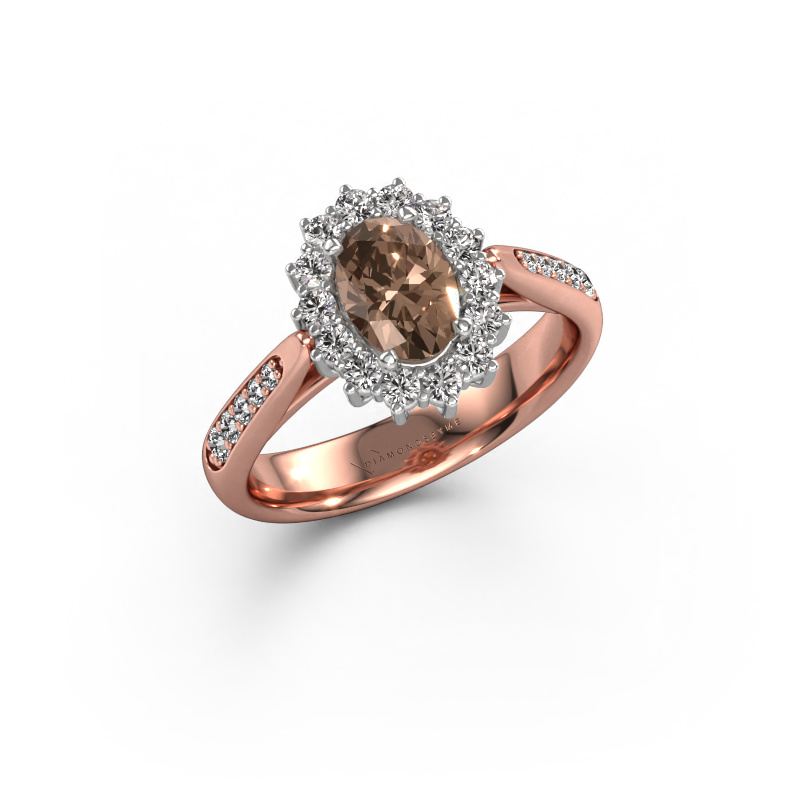 Bild von Verlobungsring Margien 2 585 Roségold Braun Diamant 1.115 crt