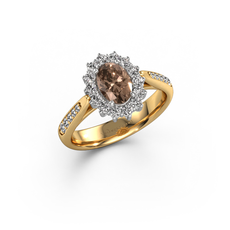 Bild von Verlobungsring Margien 2 585 Gold Braun Diamant 1.115 crt