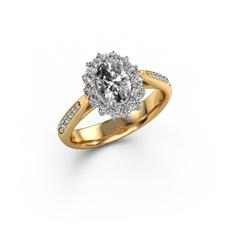 Bild von Verlobungsring Margien 2 585 Gold Zirkonia 7x5 mm