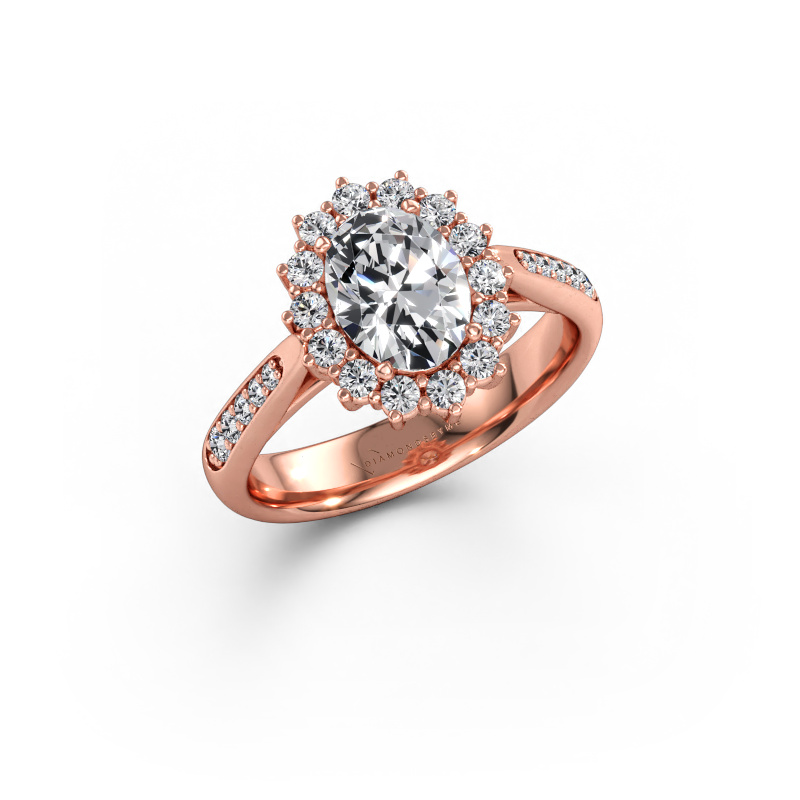 Immagine di Anello di fidanzamento Margien 2 585 oro rosa Diamante 1.515 crt