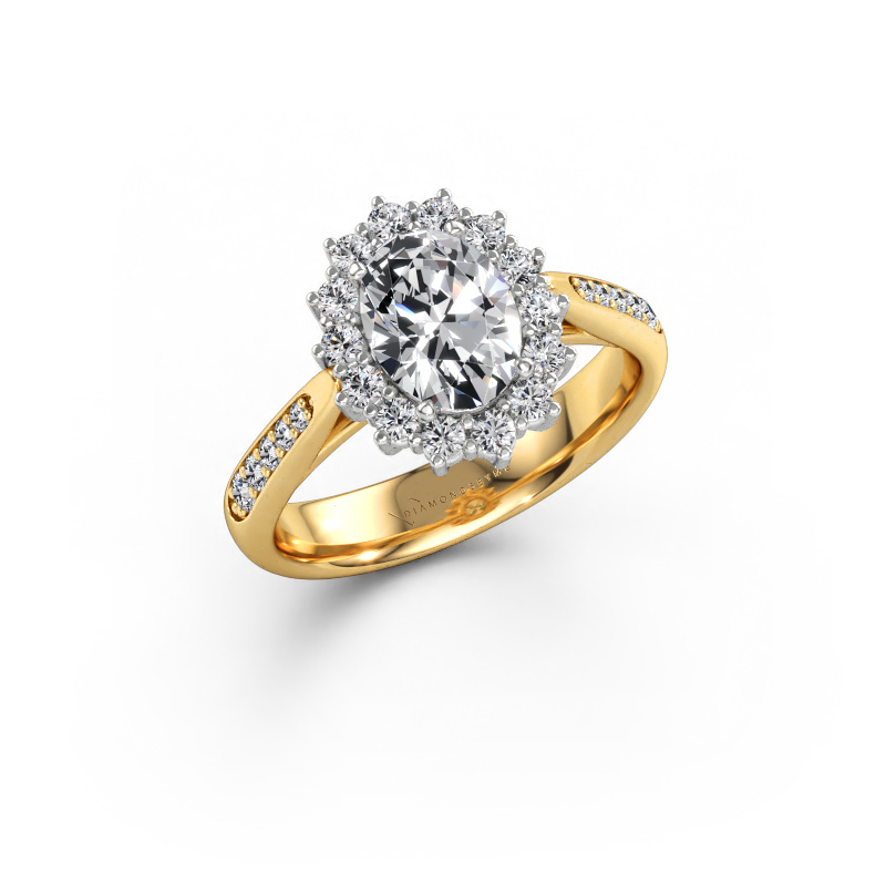 Image of Engagement ring Margien 2 585 gold Diamond 1.515 crt