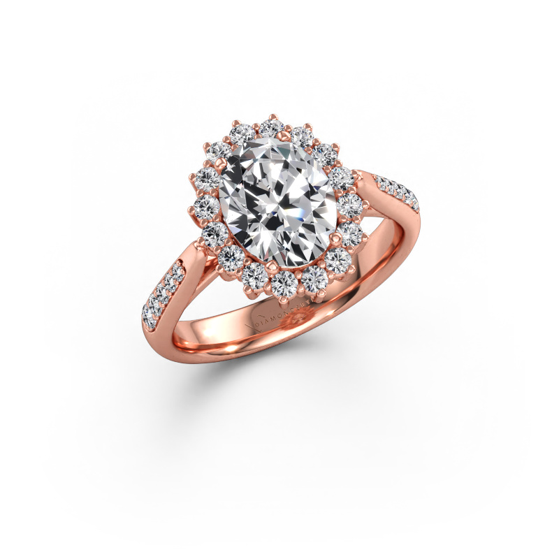 Immagine di Anello di fidanzamento Margien 2 585 oro rosa Diamante 2.255 crt