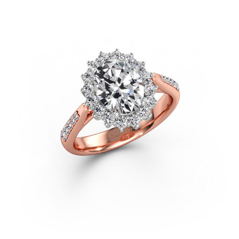 Image of Engagement ring Margien 2 585 rose gold Diamond 2.255 crt