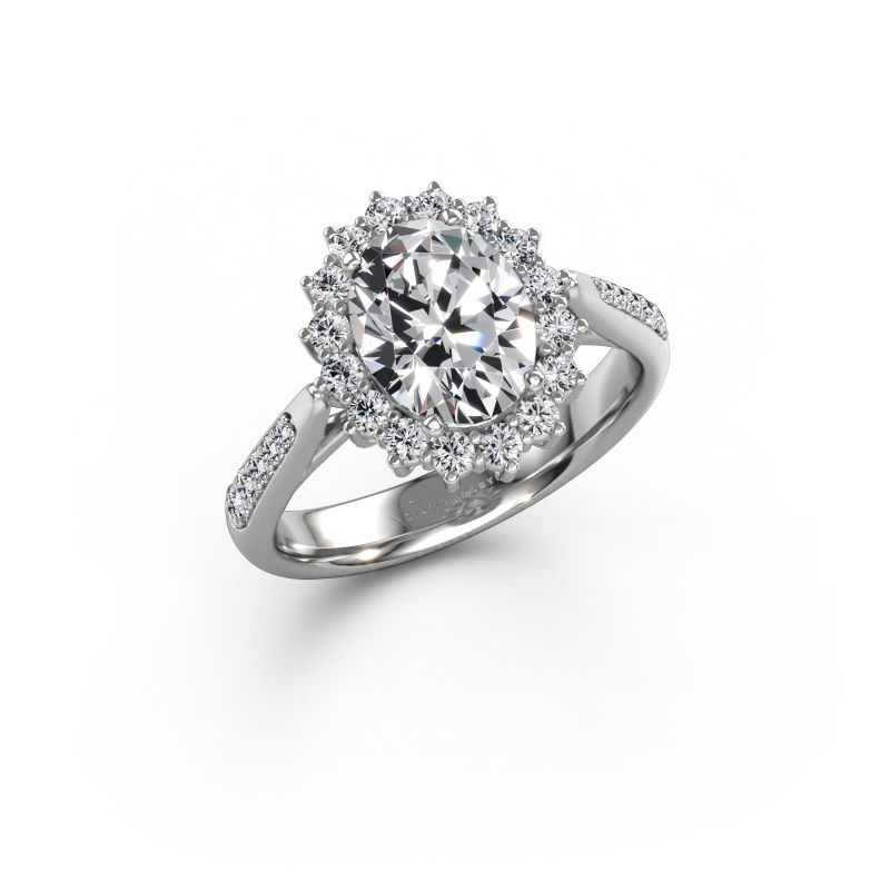 Image de Bague de fiançailles Margien 2 585 or blanc Diamant synthétique 2.255 crt