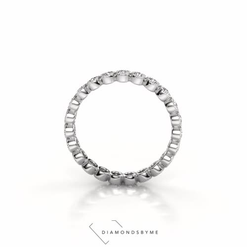 Image of Ring Mariam 0.03 585 white gold Black diamond 0.828 crt
