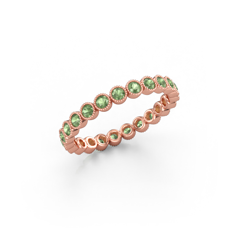 Bild av Ring Mariam 0.03 585 roséguld Grön turmalin 2 mm