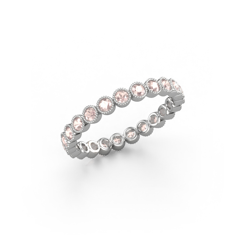 Bild von Ring Mariam 0.03 950 Platin Morganit Champagner 2 mm