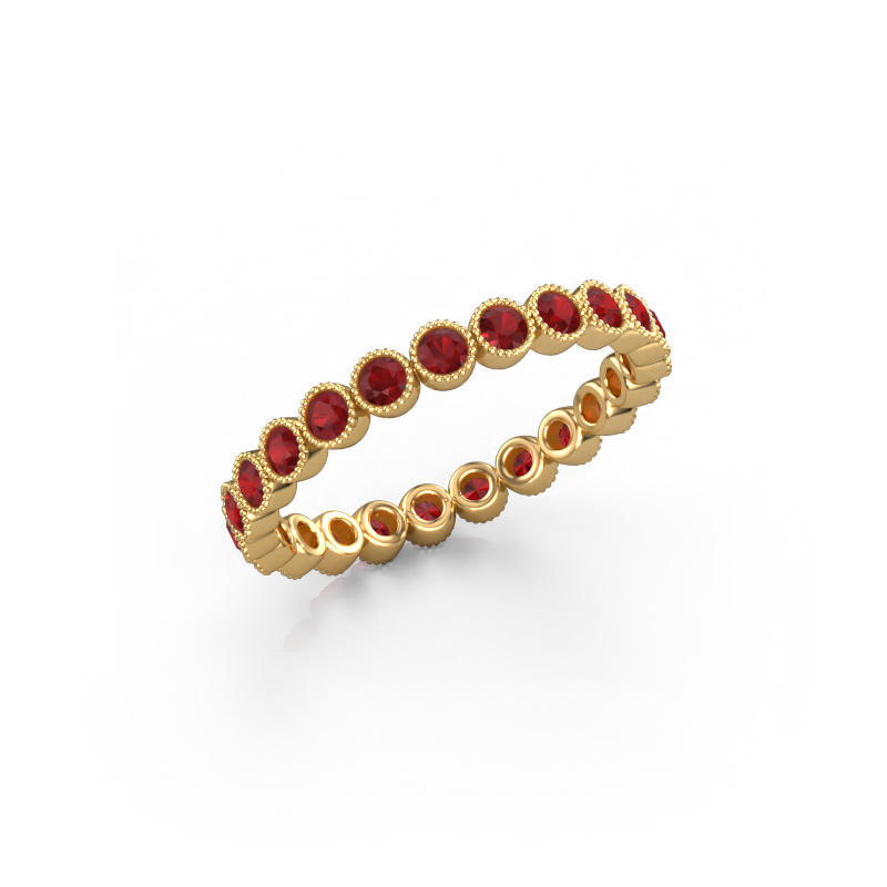 Image of Ring Mariam 0.03 585 gold Ruby 2 mm
