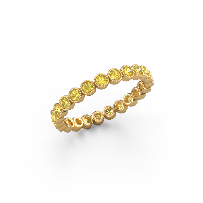 Bild von Ring Mariam 0.03 585 Gold Gelb Saphir 2 mm