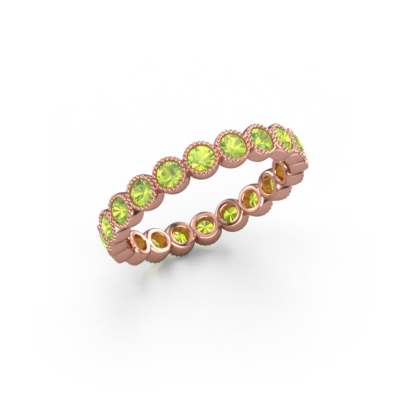 Bild von Ring Mariam 0.05 585 Roségold Peridot 2.4 mm