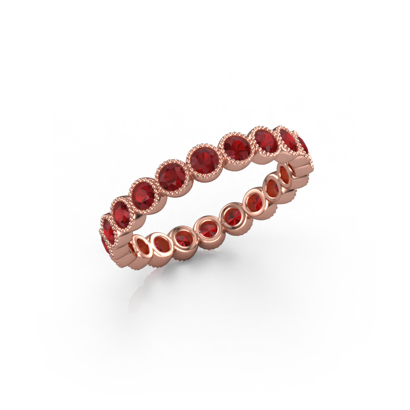 Image of Ring Mariam 0.05 585 rose gold Ruby 2.4 mm