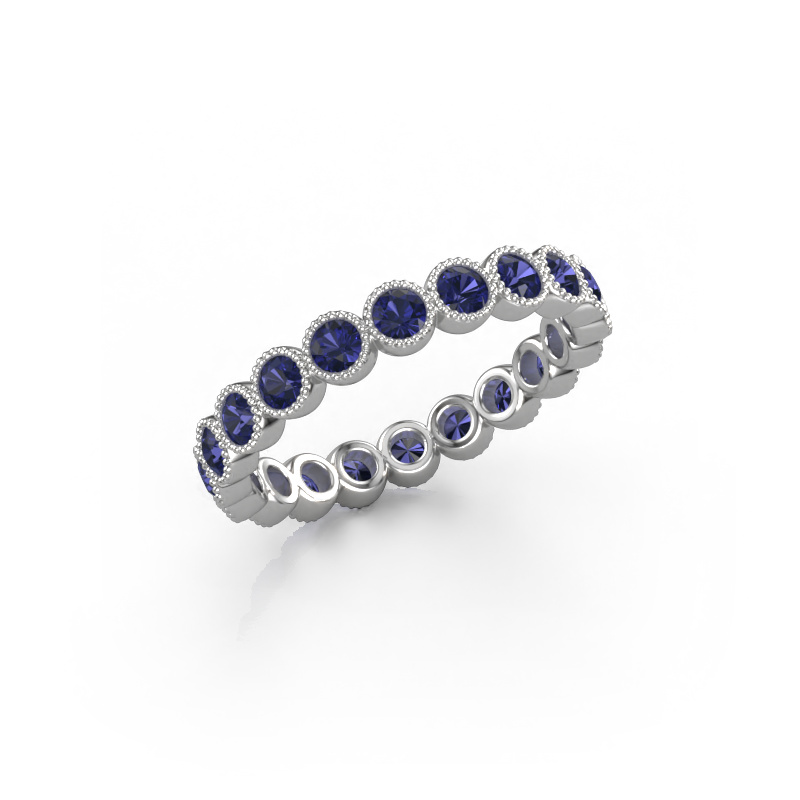 Image of Ring Mariam 0.05 585 white gold Sapphire 2.4 mm