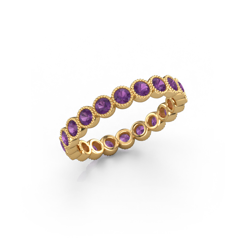 Image of Ring Mariam 0.05 585 gold Amethyst 2.4 mm