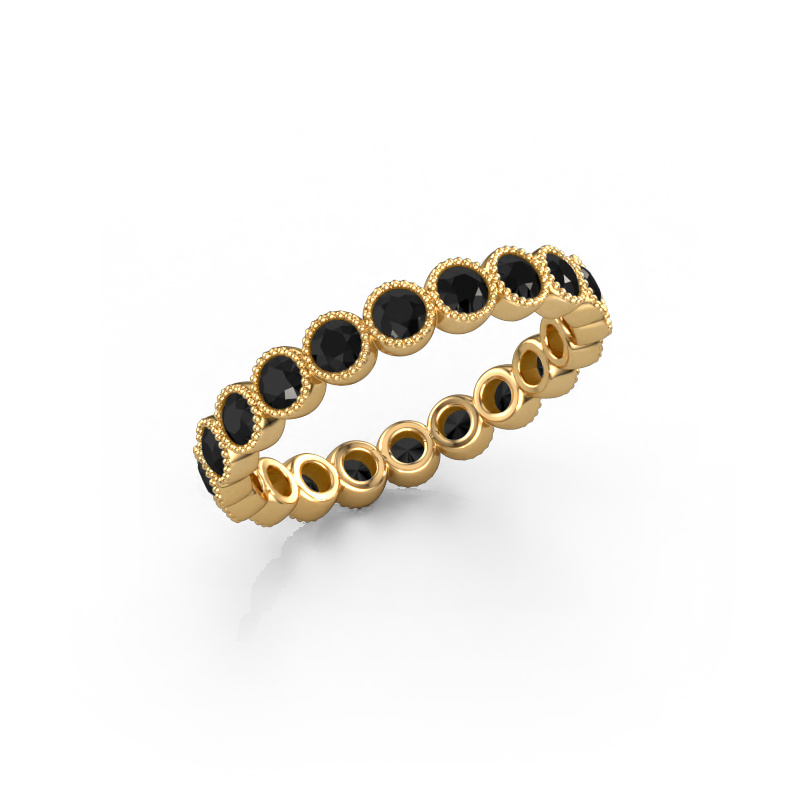 Image de Bague Mariam 0.05 585 or jaune Diamant noir 1.32 crt