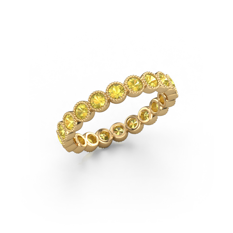 Image of Ring Mariam 0.05 585 gold Yellow sapphire 2.4 mm