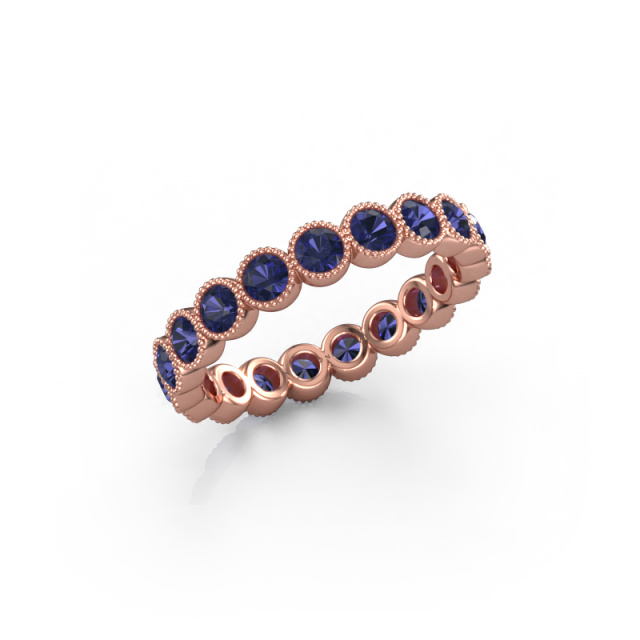 Image of Ring Mariam 0.07 585 rose gold Sapphire 2.7 mm