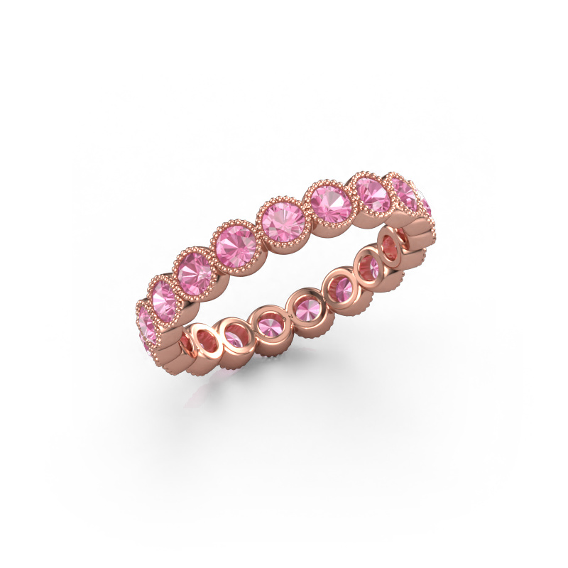 Bild von Ring Mariam 0.07 585 Roségold Pink Saphir 2.7 mm