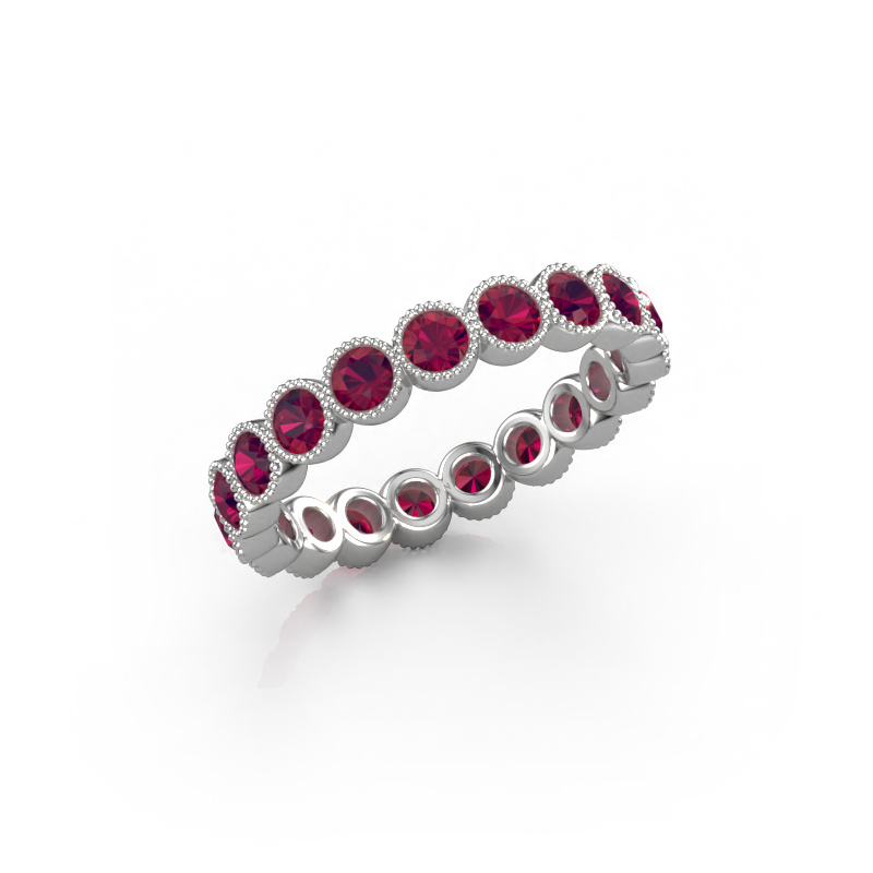 Image of Ring Mariam 0.07 950 platinum Rhodolite 2.7 mm