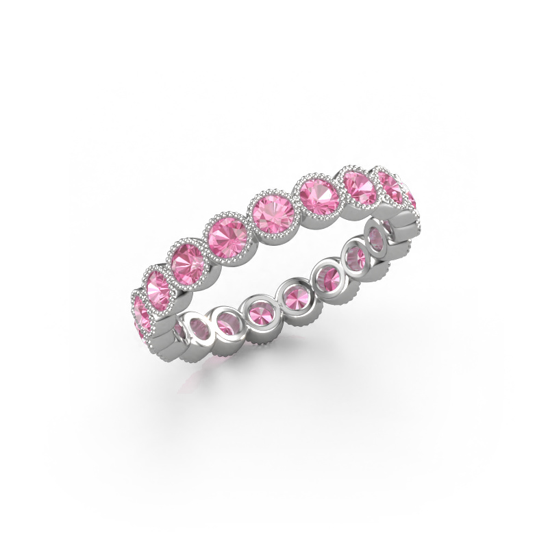Bild von Ring Mariam 0.07 950 Platin Pink Saphir 2.7 mm