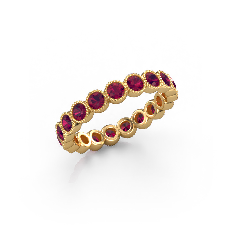 Bild von Ring Mariam 0.07 585 Gold Rhodolit 2.7 mm