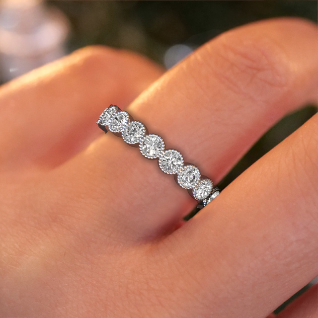 Image of Ring Mariam 0.07 585 white gold Lab-grown diamond 1.52 crt