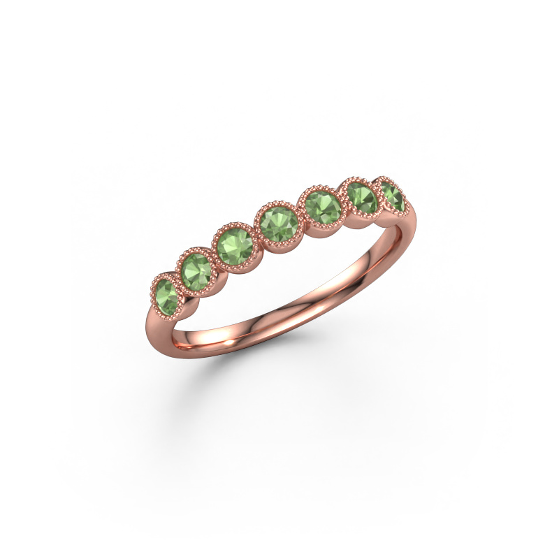 Bild von Ring Mariam half 585 Roségold Turmalin grün 2.4 mm