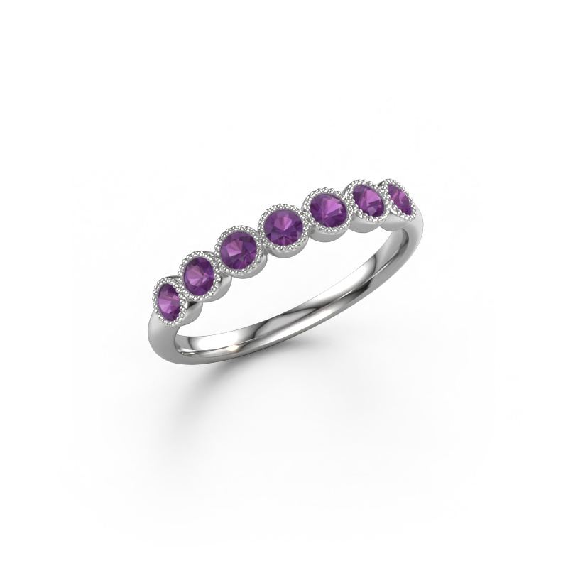 Bild von Ring Mariam half 585 Weißgold Amethyst 2.4 mm