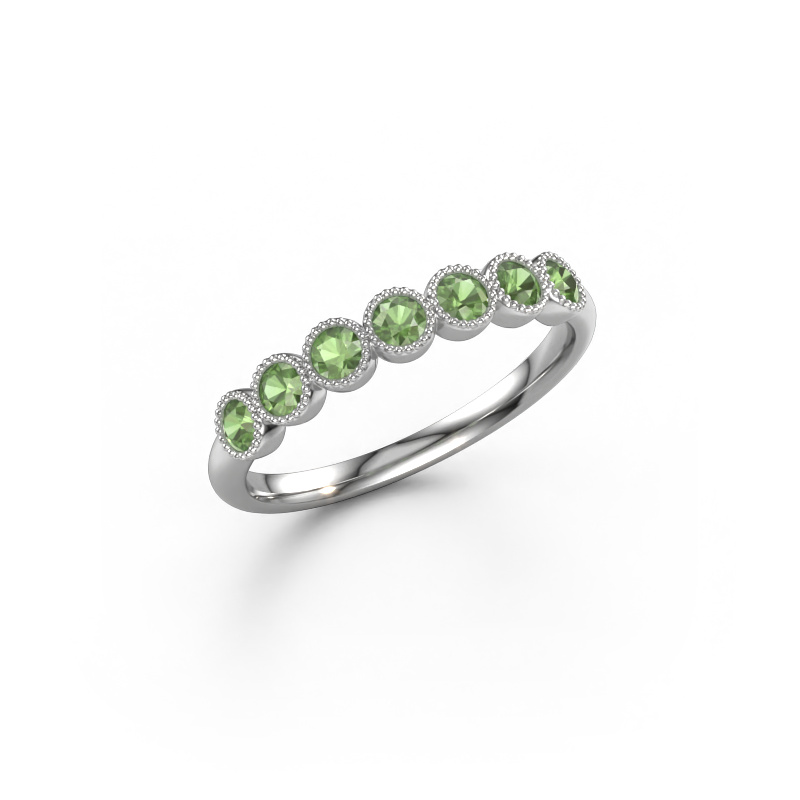 Bild von Ring Mariam half 950 Platin Turmalin grün 2.4 mm