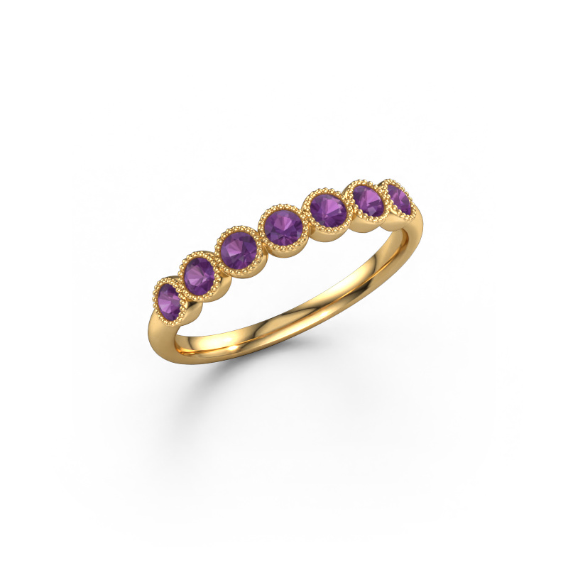 Image of Ring Mariam half 585 gold Amethyst 2.4 mm