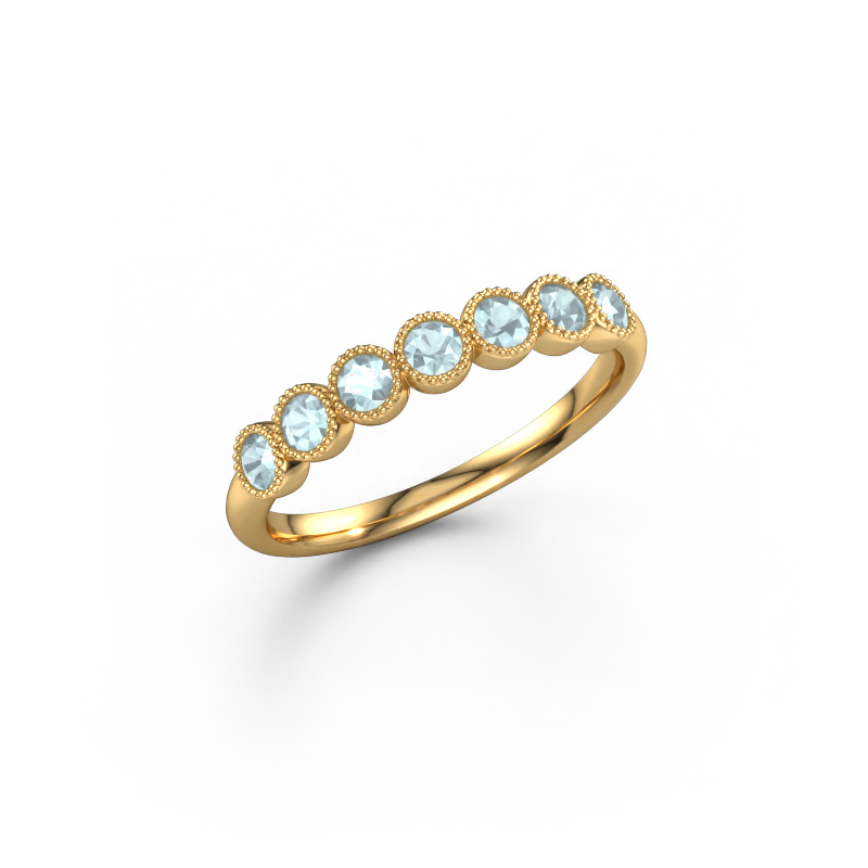 Bild von Ring Mariam half 585 Gold Aquamarin 2.4 mm