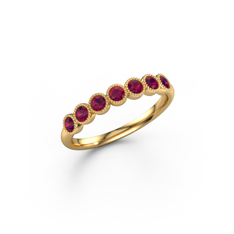 Image of Ring Mariam half 585 gold Rhodolite 2.4 mm
