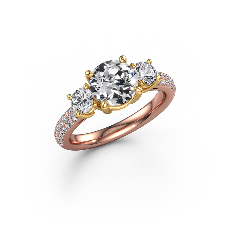 Bild von Verlobungsring Marielle RND 585 Roségold Lab-grown Diamant 2.17 crt