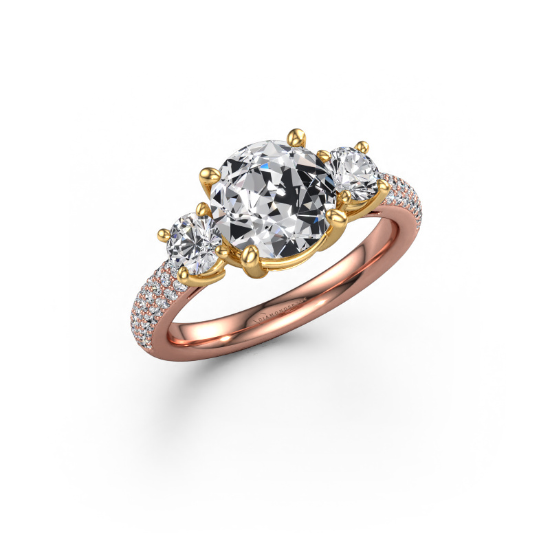 Bild von Verlobungsring Marielle RND 585 Roségold Lab-grown Diamant 2.78 crt